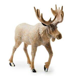 Mackenzie Childs Large 12"-inch Tabletop Moose "Limited Edition" Courtly Stripe